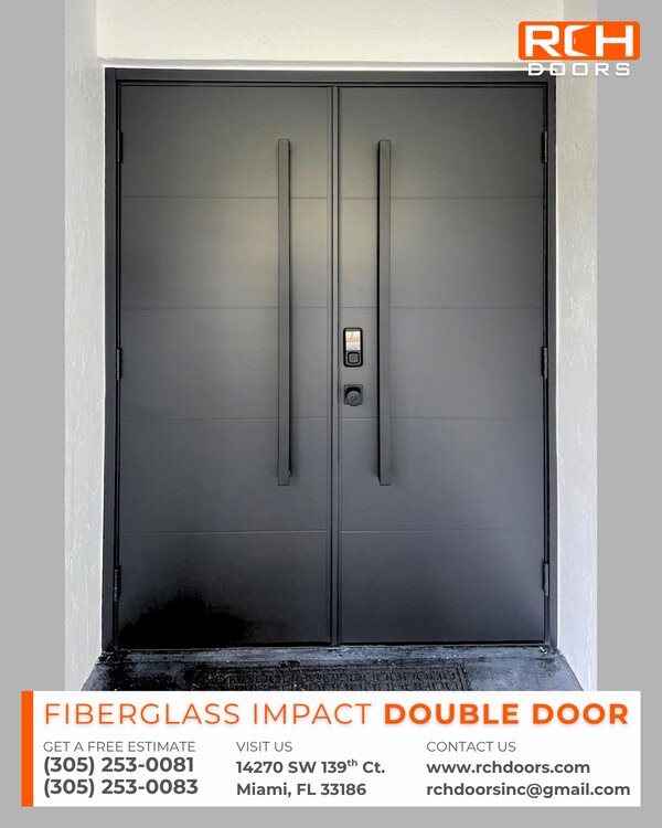 Impact Fiberglass Exterior Door