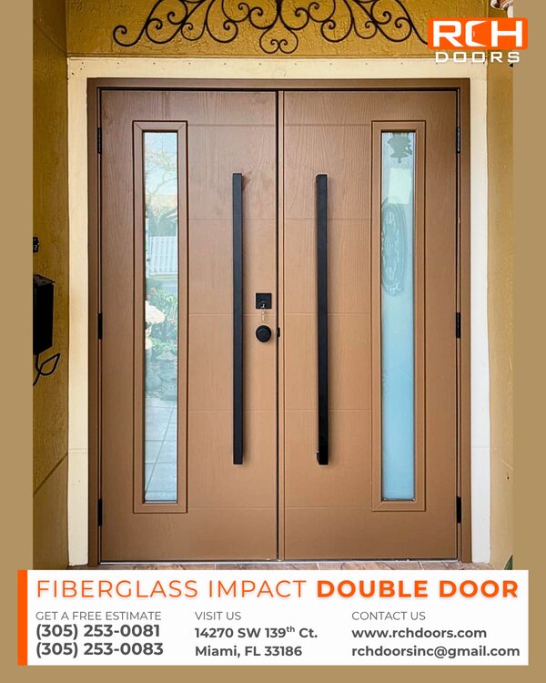 Fiberglass Double Door — Brickell
