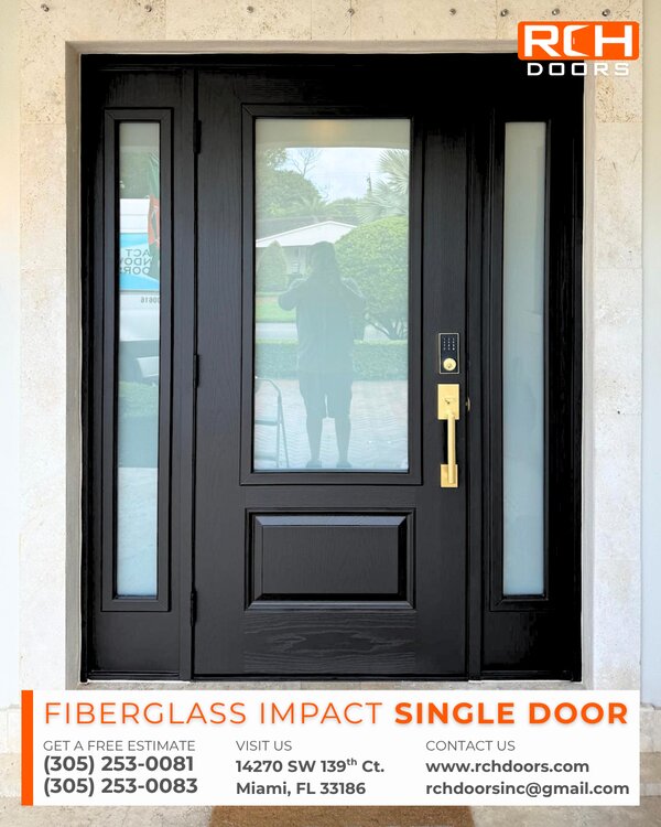 Fiberglass Single Door — Aventura