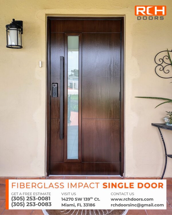 Fiberglass Single Door — Palmetto Bay