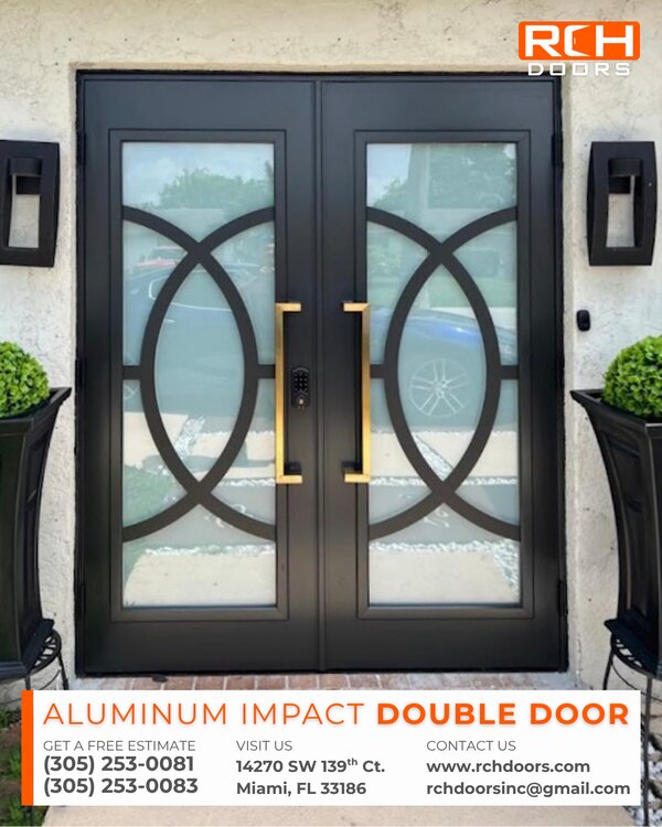 Aluminum Double Door — Fountainebleau